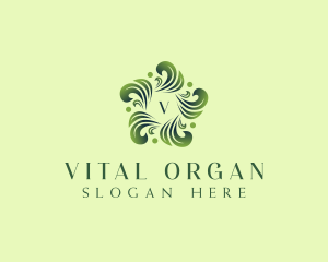 Healthy Organic Leaf  logo design