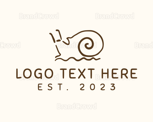 Animal Garden Snail Logo