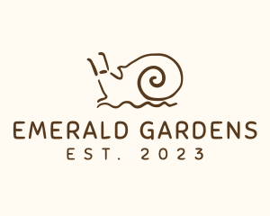  Garden Snail Slug logo design