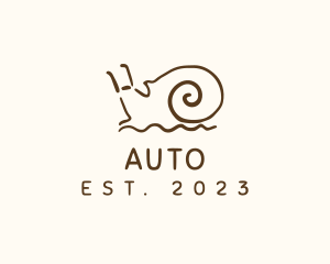 Gastropod - Animal Garden Snail logo design
