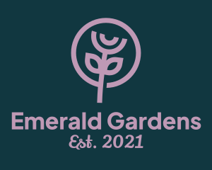 Flower Garden Plant logo design