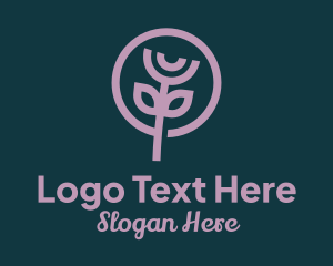 Flower Garden Plant Logo