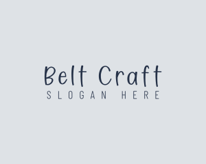 Handwritten Craft Boutique logo design