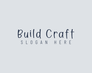 Handwritten Craft Boutique logo design