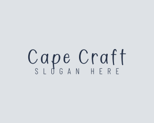 Handwritten Craft Boutique logo design