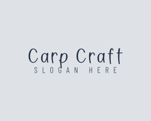 Handwritten Craft Boutique logo design