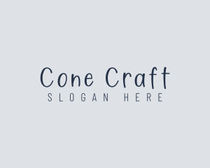 Handwritten Craft Boutique logo design