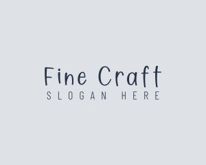 Handwritten Craft Boutique logo design