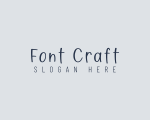 Handwritten Craft Boutique logo design