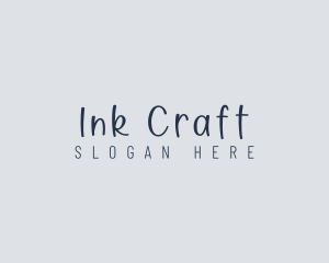 Handwritten Craft Boutique logo design