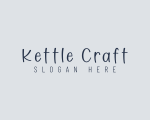 Handwritten Craft Boutique logo design