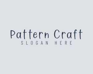 Handwritten Craft Boutique logo design