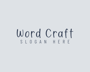 Handwritten Craft Boutique logo design