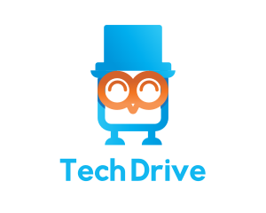 Usb - Owl Flash Drive logo design