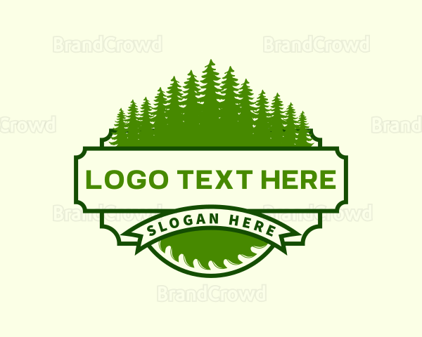 Forest Woodwork Sawmill Logo