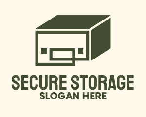 Storage - Green Storage Building logo design