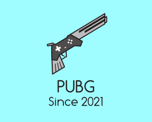 Pistol Gun Game Controller logo design