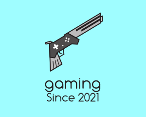 Game Buttons - Pistol Gun Game Controller logo design