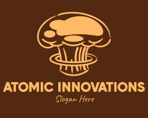 Atomic Brown Chef Hat logo design