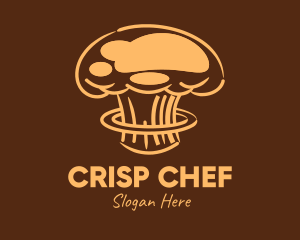 Atomic Brown Chef Hat logo design