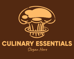 Atomic Brown Chef Hat logo design