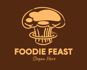 Atomic Brown Chef Hat logo design