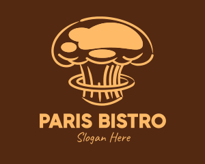 Atomic Brown Chef Hat logo design