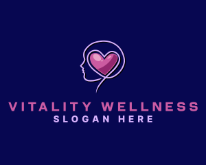 Healthcare Wellness Heart logo design