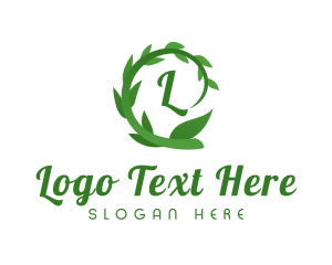 Gradient - Leaf Vine Garden logo design