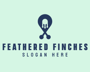 Tech Pin Location logo design