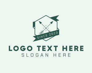 Arrows - Green Arrows Emblem logo design
