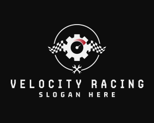 Racing Flag Auto Repair logo design