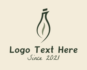 Essential Oil - Green Organic Oil logo design