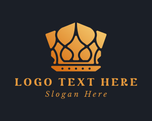 Pageant - Deluxe Gold Crown logo design