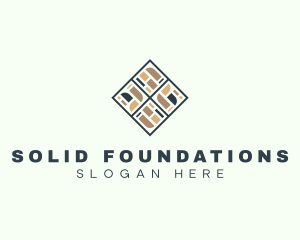 Wood - Tile Decor Renovation logo design