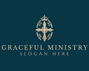 Cross Crown Ministry logo design