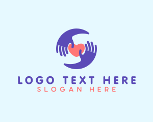 Organization - Hand Heart Charity logo design