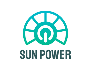 Solar Energy Power Plant  logo design