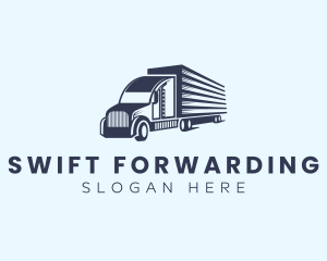 Forwarding Delivery Truck logo design