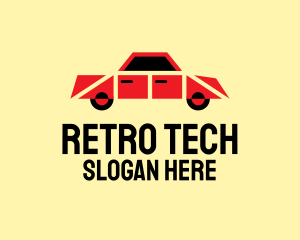 Retro Toy Car  logo design