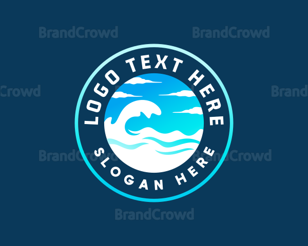 Ocean Sky Wave Logo