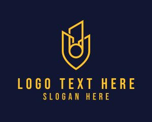 Unit - Building Shield Protection logo design