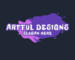 Paint Graffiti Art  logo design