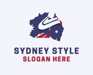 Sydney - Australia Map Travel logo design