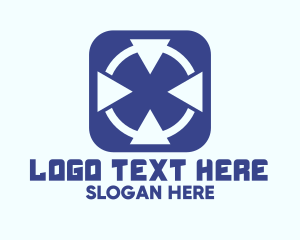 Center - Mobile Target App logo design
