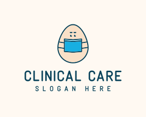 Face Mask Egg logo design