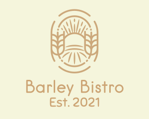 Barley - Sunny Wheat Crop Farm logo design