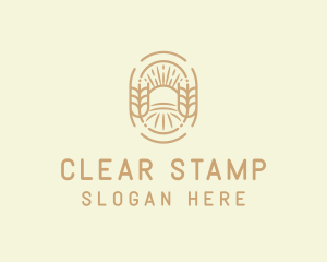 Sunny Wheat Crop Farm logo design