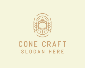 Sunny Wheat Crop Farm logo design