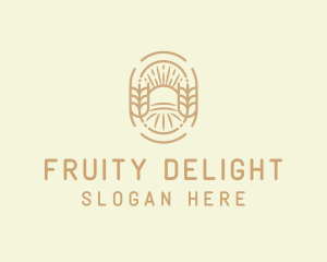 Sunny Wheat Crop Farm logo design